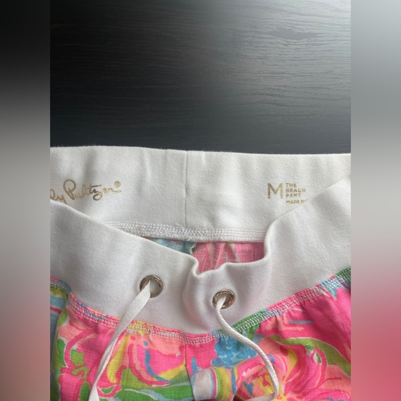 Lilly Pulitzer Linen Beach Pants (M) - Picture 2 of 2